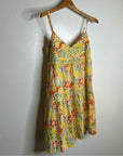 Velvet by Graham & Spencer 100% Cotton Multicolor Bright Floral Mini Dress