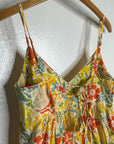Velvet by Graham & Spencer 100% Cotton Multicolor Bright Floral Mini Dress
