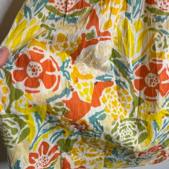 Velvet by Graham &amp; Spencer 100% Cotton Multicolor Bright Floral Mini Dress