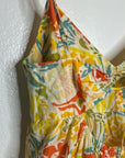 Velvet by Graham & Spencer 100% Cotton Multicolor Bright Floral Mini Dress