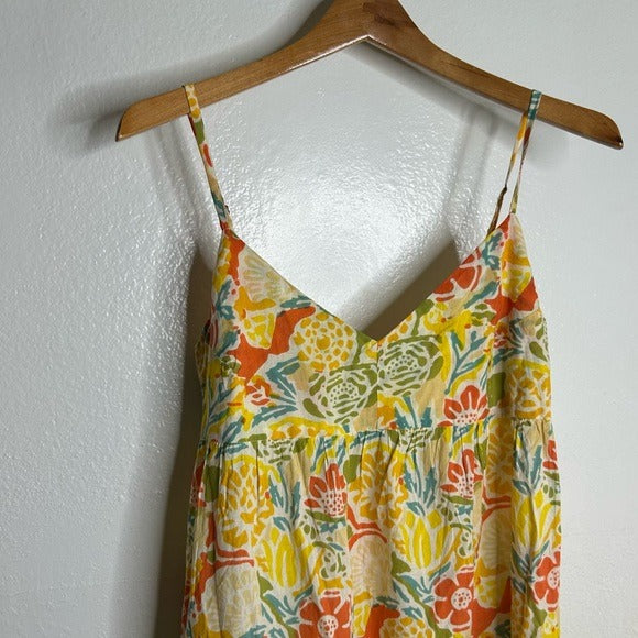 Velvet by Graham &amp; Spencer 100% Cotton Multicolor Bright Floral Mini Dress