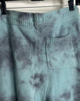 Unsubscribed 100% Cashmere Blue Tie Dye Jogger Sweater Pant Relaxed Fit