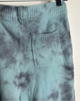 Unsubscribed 100% Cashmere Blue Tie Dye Jogger Sweater Pant Relaxed Fit