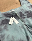 Unsubscribed 100% Cashmere Blue Tie Dye Jogger Sweater Pant Relaxed Fit
