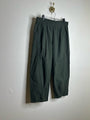 Eileen Fisher 100% Organic Cotton Army Green Barrel Cropped Ankle Pant