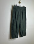 Eileen Fisher 100% Organic Cotton Army Green Barrel Cropped Ankle Pant