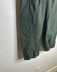 Eileen Fisher 100% Organic Cotton Army Green Barrel Cropped Ankle Pant