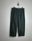 Eileen Fisher 100% Organic Cotton Army Green Barrel Cropped Ankle Pant