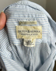 Ralph Lauren Denim & Supply 100% Cotton RL Boyfriend Blue Stripe Button Down