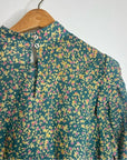MIRTH 100% Cotton Venice Long Sleeve Floral Lightweight Blouse