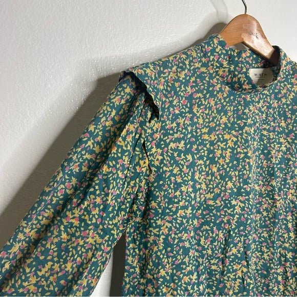 mirth MIRTH 100% Cotton Venice Long Sleeve Floral Lightweight Blouse - Cotton