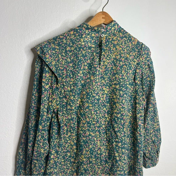 MIRTH 100% Cotton Venice Long Sleeve Floral Lightweight Blouse