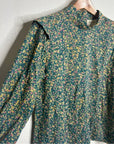MIRTH 100% Cotton Venice Long Sleeve Floral Lightweight Blouse