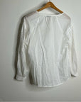 Rails 100% Cotton Dari Eyelet Long Sleeve White Blouse