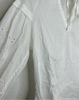 Rails 100% Cotton Dari Eyelet Long Sleeve White Blouse