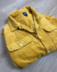 GAP 100% Cotton Mustard Yellow Wide Wale Corduroy Shirt Jacket Oversized