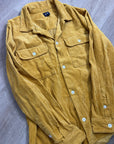 GAP 100% Cotton Mustard Yellow Wide Wale Corduroy Shirt Jacket Oversized