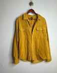 GAP 100% Cotton Mustard Yellow Wide Wale Corduroy Shirt Jacket Oversized