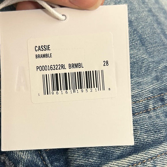 Pistola 100% Cotton Cassie Ultra High Rise Straight Leg Jean in Bramble