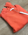 One Grey Day 100% Cashmere Sloan Bright Coral Lightweight Pullover Sweater