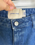 Paloma Wool 100% Cotton Front Seam Denim Straight Leg Jeans