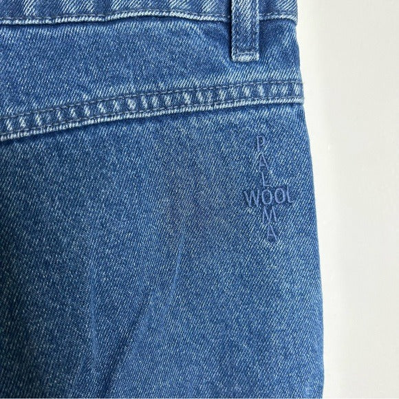 Paloma Wool 100% Cotton Front Seam Denim Straight Leg Jeans