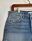 GRLFRND 100% Cotton Cindy Distressed Cut off Denim Shorts