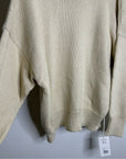 MATE The Label 100% Organic Cotton Textured Knit Oversized Crew Sweater