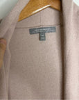 Neiman Marcus 100% Cashmere Pale Pink Waterfall Drape Style Cardigan Sweater