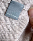 Neiman Marcus 100% Cashmere Pale Pink Waterfall Drape Style Cardigan Sweater