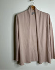 Neiman Marcus 100% Cashmere Pale Pink Waterfall Drape Style Cardigan Sweater