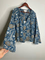Cleobella 100% Organic Cotton Floral Wide Sleeve Allison Flowy Blouse