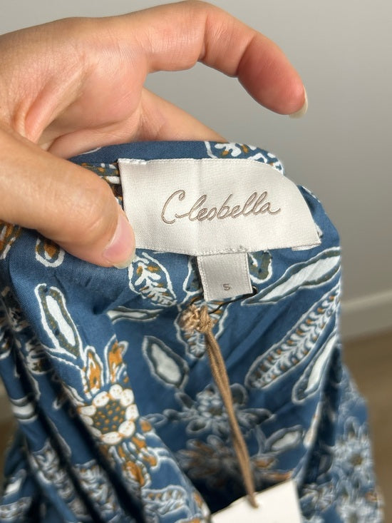 Cleobella 100% Organic Cotton Floral Wide Sleeve Allison Flowy Blouse