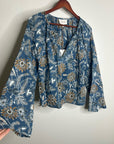 Cleobella 100% Organic Cotton Floral Wide Sleeve Allison Flowy Blouse