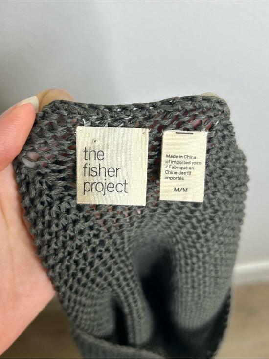 Eileen Fisher 'Fisher Project' 100% Organic Cotton Knit Green Tunic Tank Top