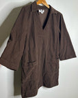 Velvet By Graham & Spencer 100% Cotton Chocolate Brown Corduory Elke Mini Dress