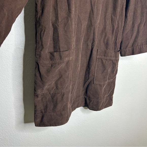 Velvet By Graham &amp; Spencer 100% Cotton Chocolate Brown Corduory Elke Mini Dress