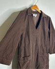 Velvet By Graham & Spencer 100% Cotton Chocolate Brown Corduory Elke Mini Dress