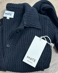 MATE The Label 100% Organic Cotton Button Down Cardigan Waffle Top
