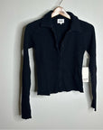 MATE The Label 100% Organic Cotton Button Down Cardigan Waffle Top