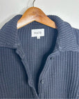 MATE The Label 100% Organic Cotton Button Down Cardigan Waffle Top
