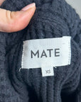 MATE The Label 100% Organic Cotton Button Down Cardigan Waffle Top