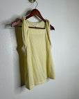Nation LA 100% Pima Cotton Sabrina Twist Tie Tank in Butter Yellow