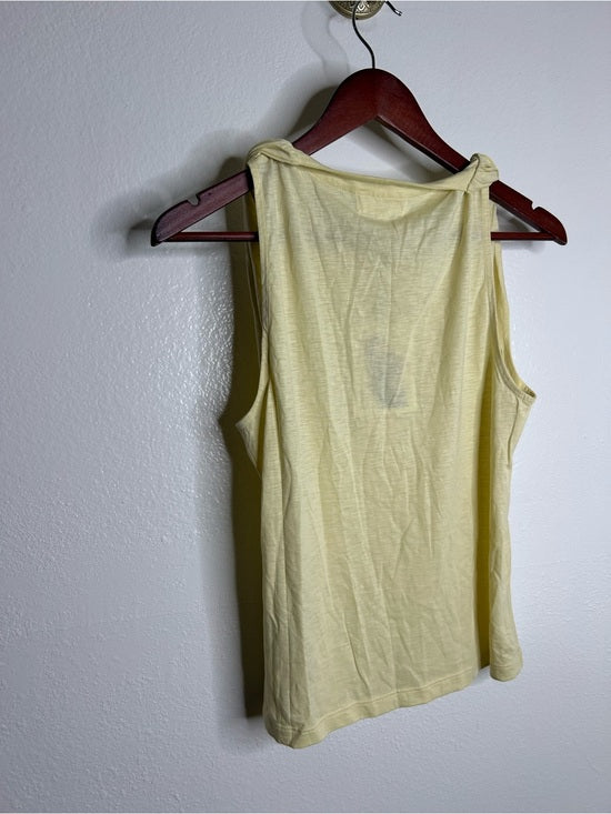 Nation LTD Nation LA 100% Pima Cotton Sabrina Twist Tie Tank in Butter Yellow - Cotton