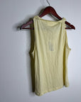 Nation LA 100% Pima Cotton Sabrina Twist Tie Tank in Butter Yellow