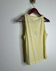 Nation LA 100% Pima Cotton Sabrina Twist Tie Tank in Butter Yellow