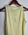 Nation LA 100% Pima Cotton Sabrina Twist Tie Tank in Butter Yellow