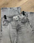 Rag & Bone 100% Cotton Miramar Terry Sofie Wide Leg Washed Gray Black Pant