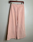 Faithfull The Brand 100% Cotton Tove Corduory Pant in Pale Pink Wide Leg High Rise