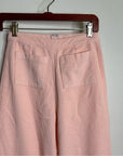 Faithfull The Brand 100% Cotton Tove Corduory Pant in Pale Pink Wide Leg High Rise